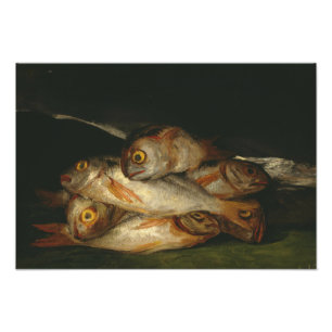 Francisco Goya - Nog steeds leven met Golden Bream Foto Afdruk