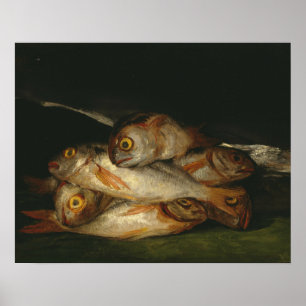 Francisco Goya - Nog steeds leven met Golden Bream Poster