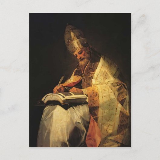 Francisco Goya- Saint Gregory Briefkaart (Voorkant)