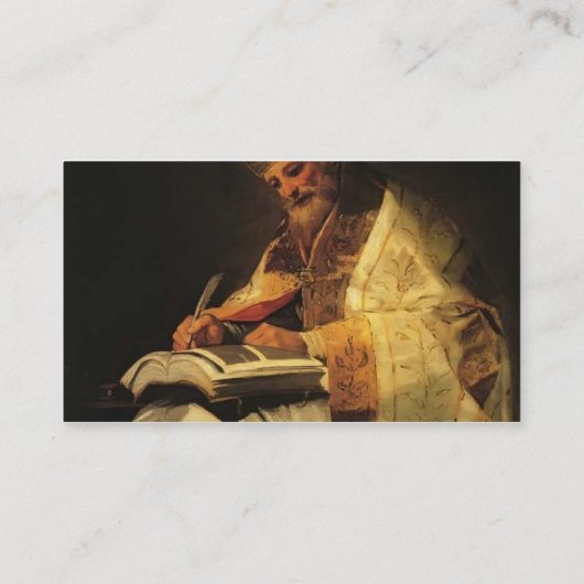 Francisco Goya- Saint Gregory Visitekaartje (Achterkant)