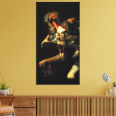 FRANCISCO GOYA - Saturnus verslindt een van zijn z Canvas Afdruk (Insitu (Woonkamer))