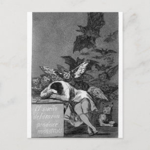 Francisco Goya - Slaap van rede produceert monster Briefkaart
