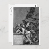Francisco Goya - Slaap van rede produceert monster Briefkaart (Voorkant / Achterkant)