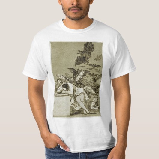 Francisco Goya - Slaap van Reden produceert Mons T-shirt (Voorkant)