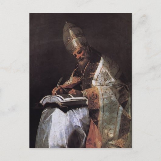 Francisco Goya- St. Gregory de Grote Briefkaart (Voorkant)