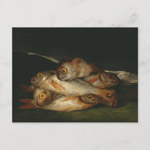 Francisco Goya - Stilleven met goudbrasem Briefkaart