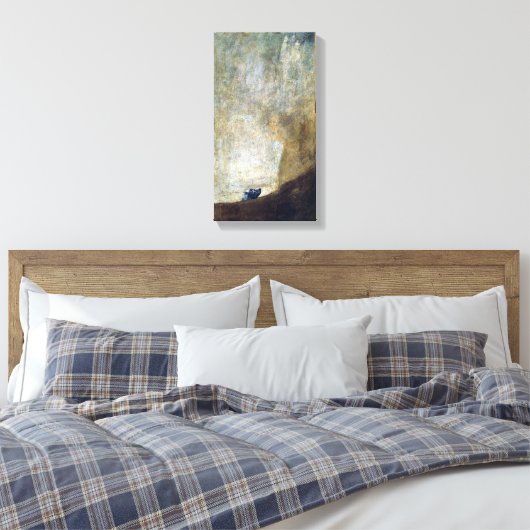 Francisco Goya The Dog Canvas Afdruk (Insitu (Slaapkamer))