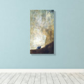 Francisco Goya The Dog Canvas Afdruk (Insitu (Houten vloer))
