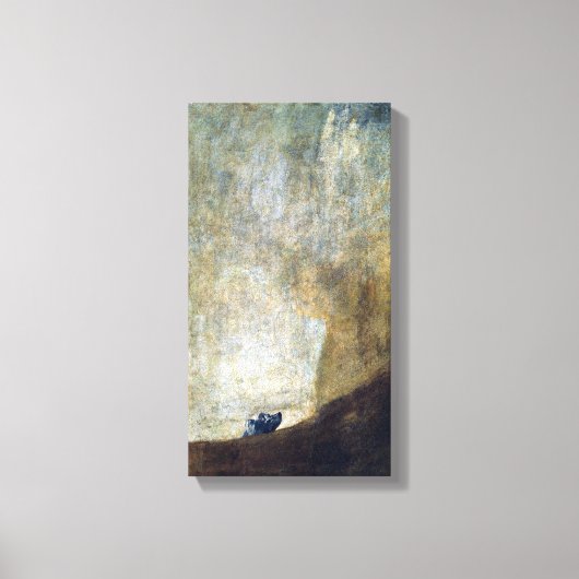 Francisco Goya The Dog Canvas Afdruk (Voorkant)