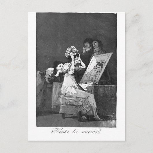 Francisco Goya- Till dood Briefkaart (Voorkant)