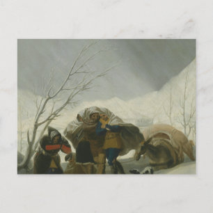Francisco Goya - Winter Scene Briefkaart