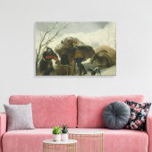 Francisco Goya - Winter Scene Canvas Afdruk (Insitu (Woonkamer))