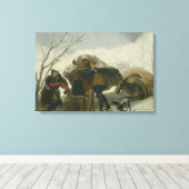 Francisco Goya - Winter Scene Canvas Afdruk (Insitu (Houten vloer))
