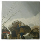 Francisco Goya - Winter Scene Tegeltje (Voorkant)