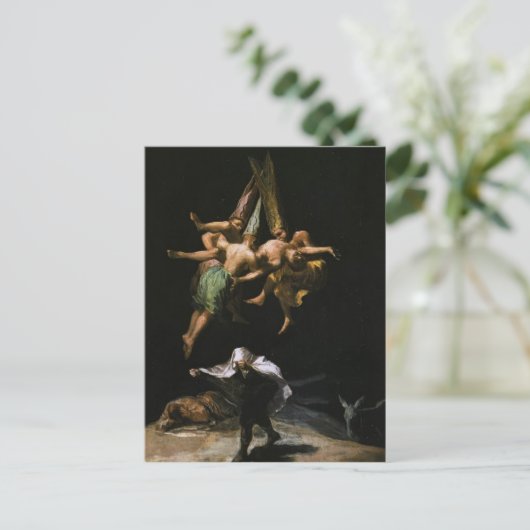 Francisco Goya- Witches in de lucht Briefkaart (Staand voorkant)