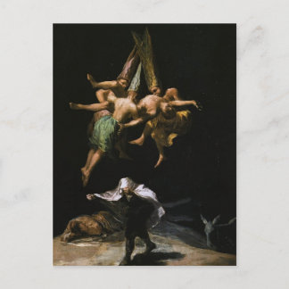 Francisco Goya- Witches in de lucht Briefkaart