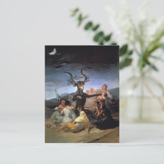 Francisco Goya- Witches Sabbat Briefkaart (Staand voorkant)