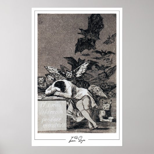 Francisco Goya Zedign Art Poster #102 (Voorkant)