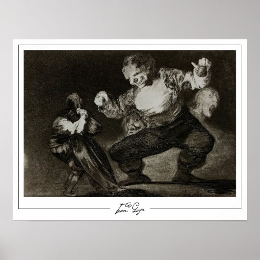 Francisco Goya Zedign Art Poster #292 (Voorkant)