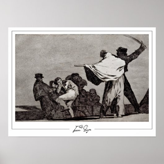 Francisco Goya Zedign Art Poster #498 (Voorkant)