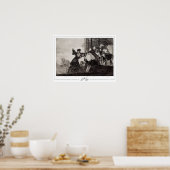Francisco Goya Zedign Kunstposter #504 Poster (Keuken)