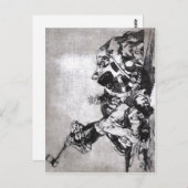 Francisco Goya, zelfde van Los desastres de la  Briefkaart (Voorkant / Achterkant)