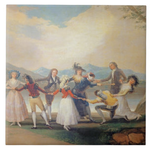 Francisco Jose de Goya y Lucientes   Blind Man B Tegeltje