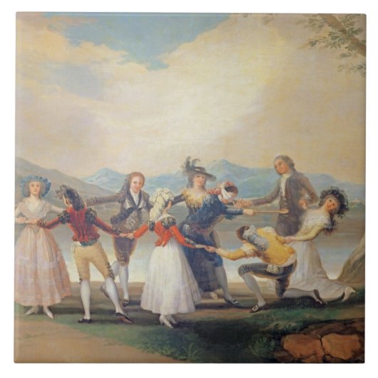 Francisco Jose de Goya y Lucientes | Blind Man B Tegeltje (Voorkant)