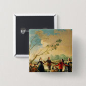 Francisco Jose de Goya y Lucientes | Dans op de Vierkante Button 5,1 Cm (Voorkant /achterkant)