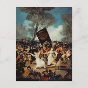 Francisco Jose de Goya y Lucientes   De begrafenis Briefkaart