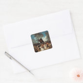 Francisco Jose de Goya y Lucientes | De begrafenis Vierkante Sticker (Envelop)