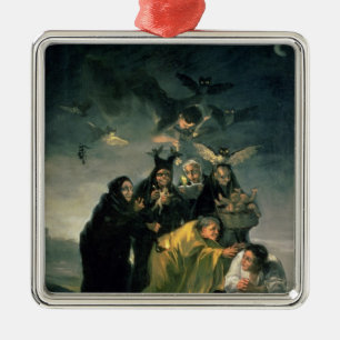 Francisco Jose de Goya y Lucientes   De heksen  Metalen Ornament