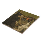 Francisco Jose de Goya y Lucientes | De heksen  Tegeltje (Zijkant)