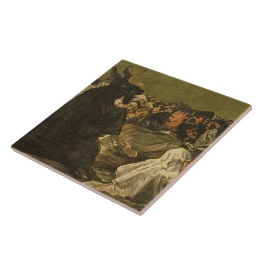 Francisco Jose de Goya y Lucientes | De heksen  Tegeltje (Zijkant)