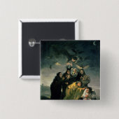 Francisco Jose de Goya y Lucientes | De heksen  Vierkante Button 5,1 Cm (Voorkant /achterkant)