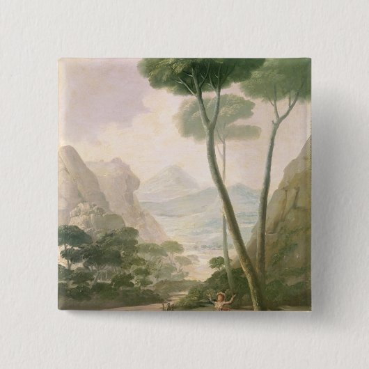 Francisco Jose de Goya y Lucientes | De Herfst of Vierkante Button 5,1 Cm (Voorkant)