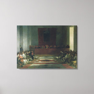 Francisco Jose de Goya y Lucientes De Junta van Canvas Afdruk