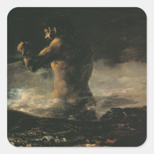 Francisco Jose de Goya y Lucientes   de kolos, Vierkante Sticker