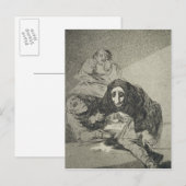 Francisco Jose de Goya y Lucientes | De shameface Briefkaart (Voorkant / Achterkant)