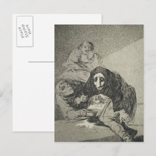 Francisco Jose de Goya y Lucientes | De shameface Briefkaart (Voorkant / Achterkant)
