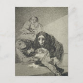 Francisco Jose de Goya y Lucientes | De shameface Briefkaart (Voorkant)