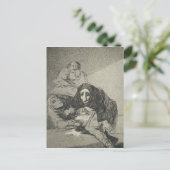 Francisco Jose de Goya y Lucientes | De shameface Briefkaart (Staand voorkant)