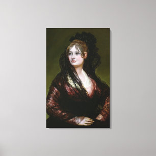 Francisco Jose de Goya y Lucientes   Dona Isabel d Canvas Afdruk