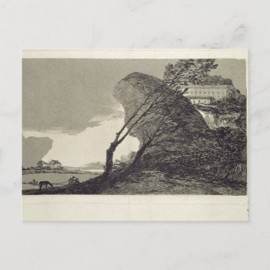 Francisco Jose de Goya y Lucientes | Landschap met Briefkaart (Voorkant)