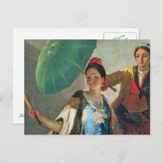 Francisco Jose de Goya y Lucientes | Parasol, Briefkaart (Voorkant / Achterkant)
