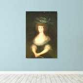 Francisco Jose de Goya y Lucientes | Portret Quee Canvas Afdruk (Insitu (Houten vloer))