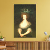 Francisco Jose de Goya y Lucientes | Portret Quee Canvas Afdruk (Insitu (Woonkamer))