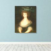 Francisco Jose de Goya y Lucientes | Portret Quee Canvas Afdruk (Insitu (Houten vloer))