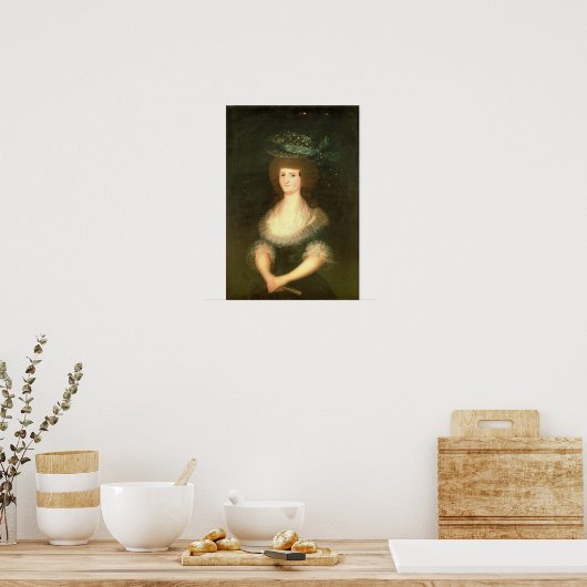 Francisco Jose de Goya y Lucientes | Portret Quee Poster (Keuken)
