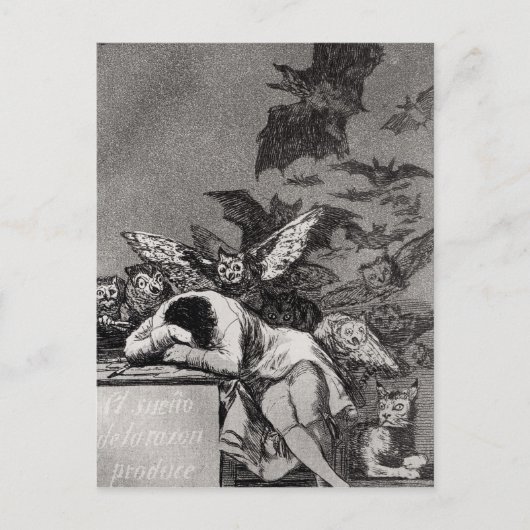 Francisco Jose de Goya y Lucientes | Slaapstand Briefkaart (Voorkant)